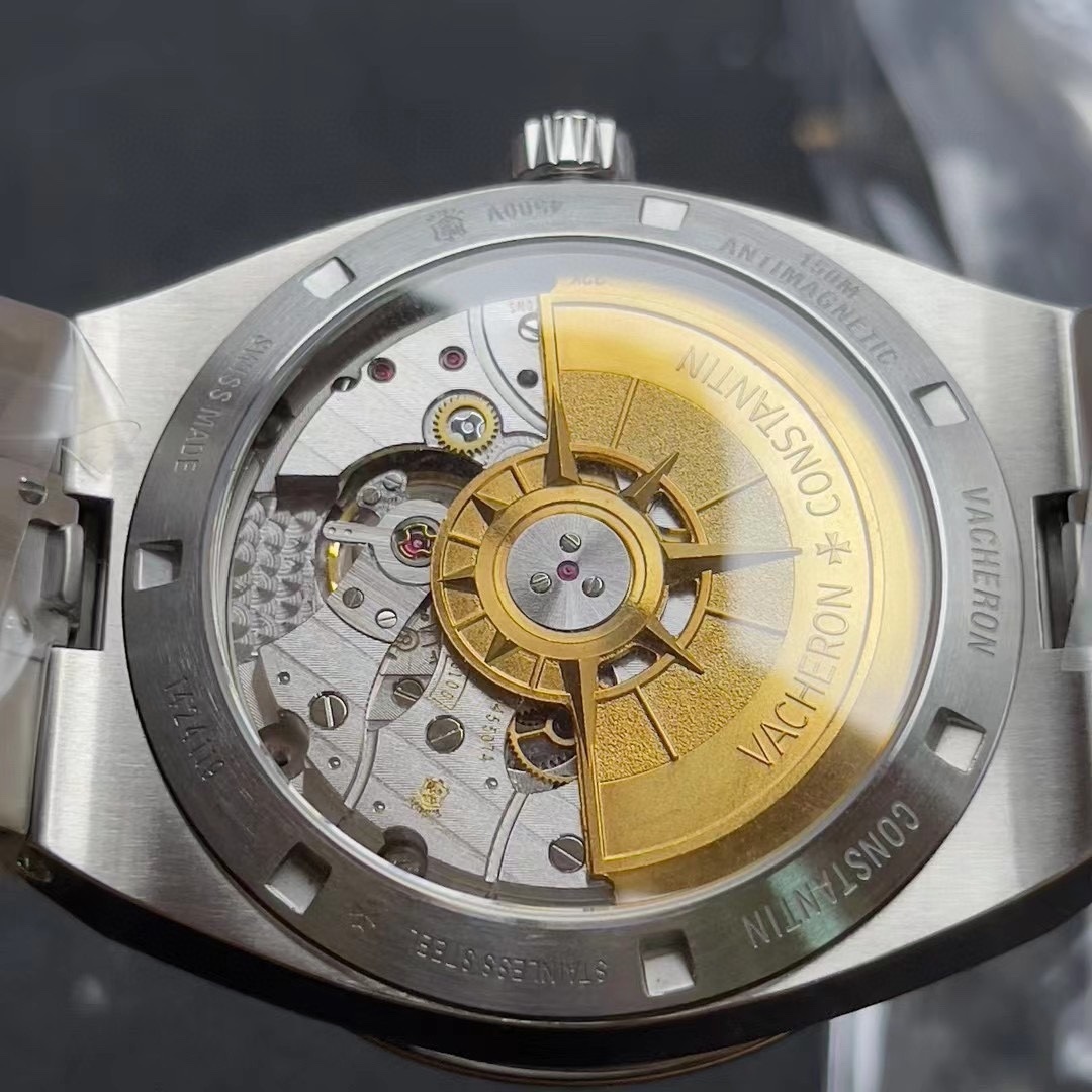 MINT VACHERON CONSTANTIN OVERSEAS 41MM BLACK DIAL 4520V STEEL MEN'S WARRANTY B&P