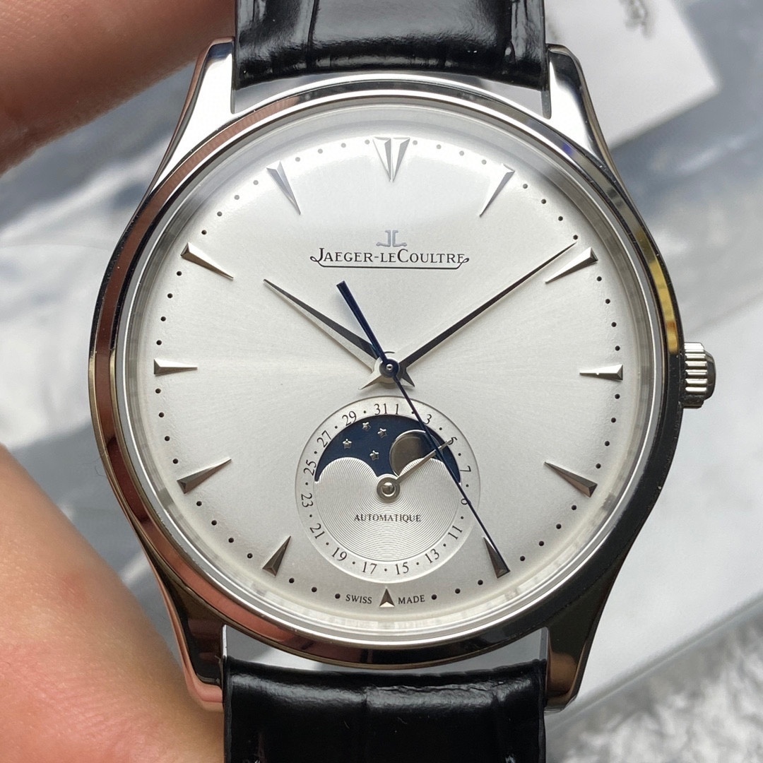 JLC JAEGER LECOULTRE Master Ultra Thin Moon 39 Q1368420 Silver Dial – Pre Owned