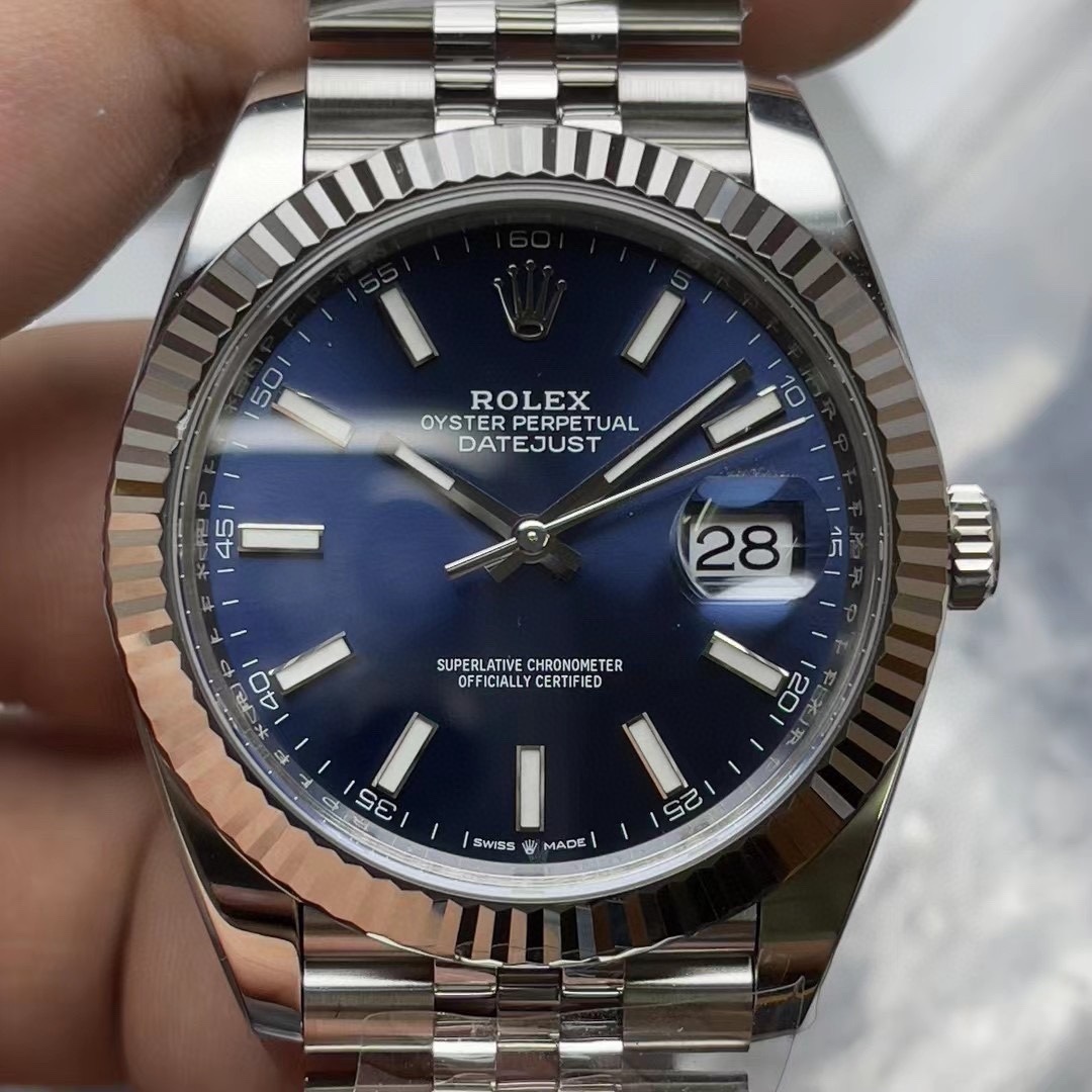 Rolex Datejust 41mm Blue Dial Watch Ref# 126334