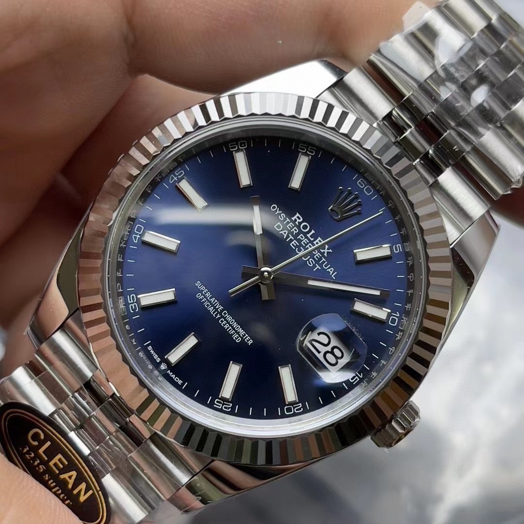 Rolex Datejust 41mm Blue Dial Watch Ref# 126334
