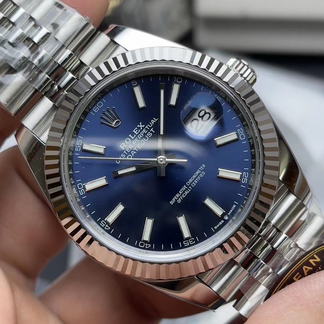 Rolex Datejust 41mm Blue Dial Watch Ref# 126334