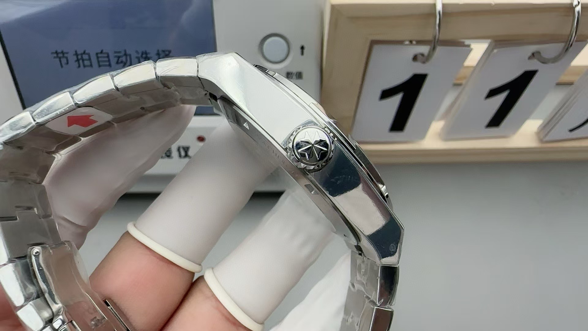 Top-grade watches 01776 Vacheron Constantin Overseas Tourbillon Watch, 42.5mm Blue Dial, 6000V/110A-B544