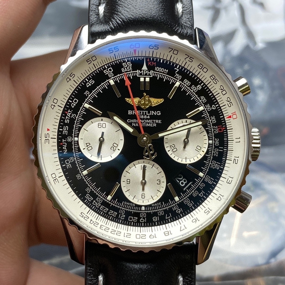 Breitling Navitimer B01 Chronograph 43mm Black Dial AB0120 | Box & Papers Breitling Navitimer B01 Chronograph 43mm Black Dial AB0120 | Box & Papers