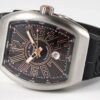 Franck Muller 1 1 watch steel case black face black hour markers