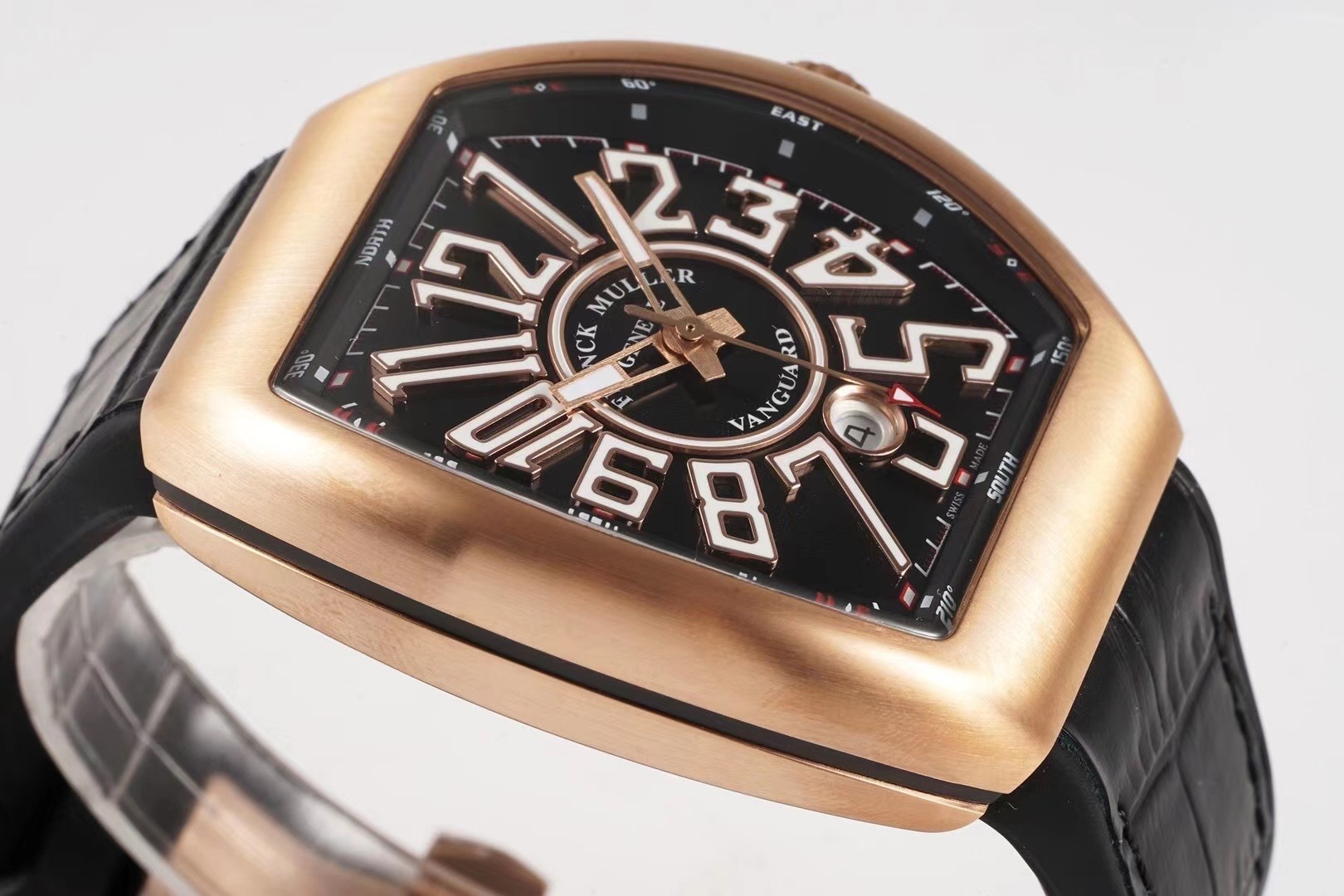 Franck Muller Vanguard 18k Rose Gold 44mm Case Diameter Date Ref. V 45 SC DT