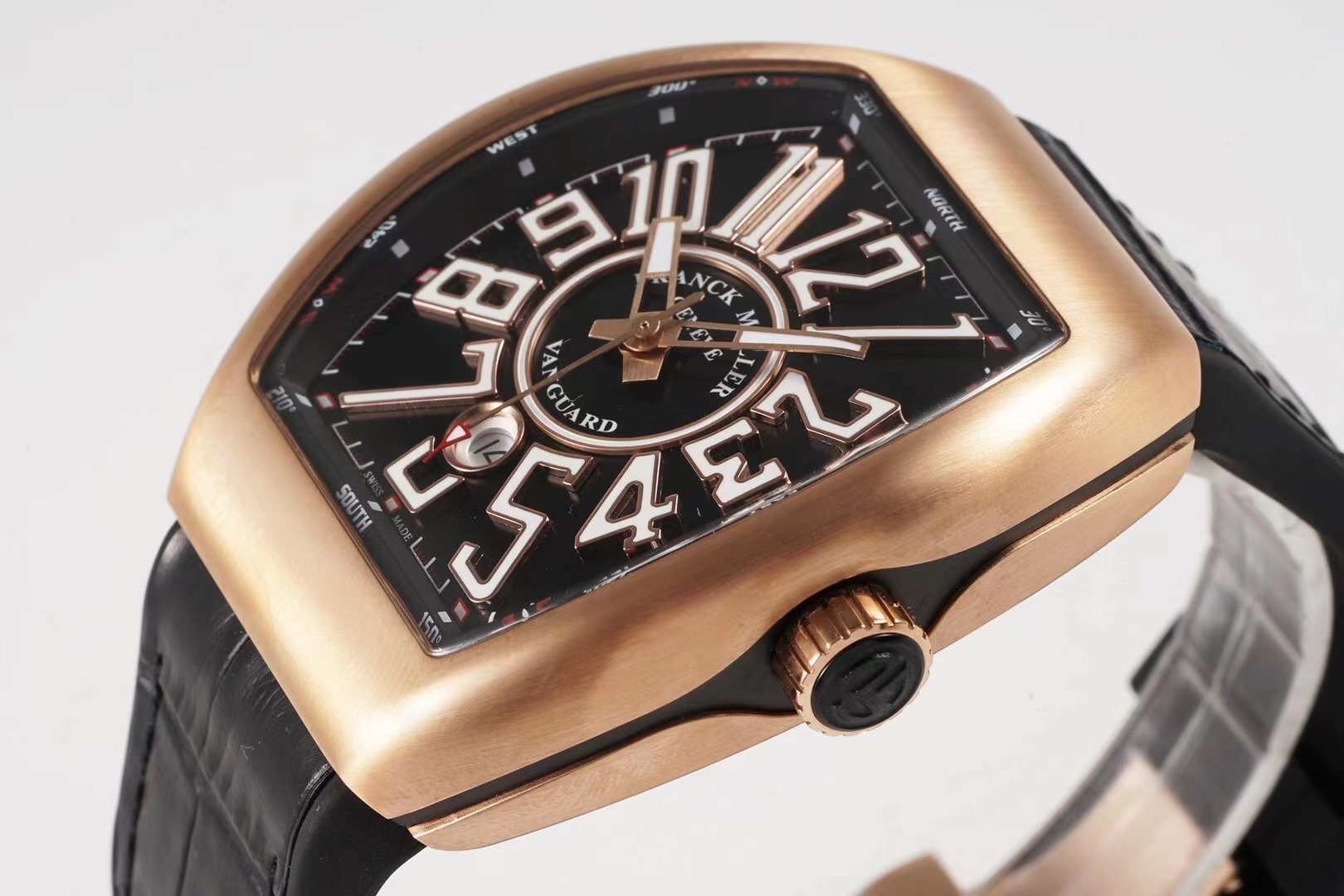 Franck Muller Vanguard 18k Rose Gold 44mm Case Diameter Date Ref. V 45 SC DT