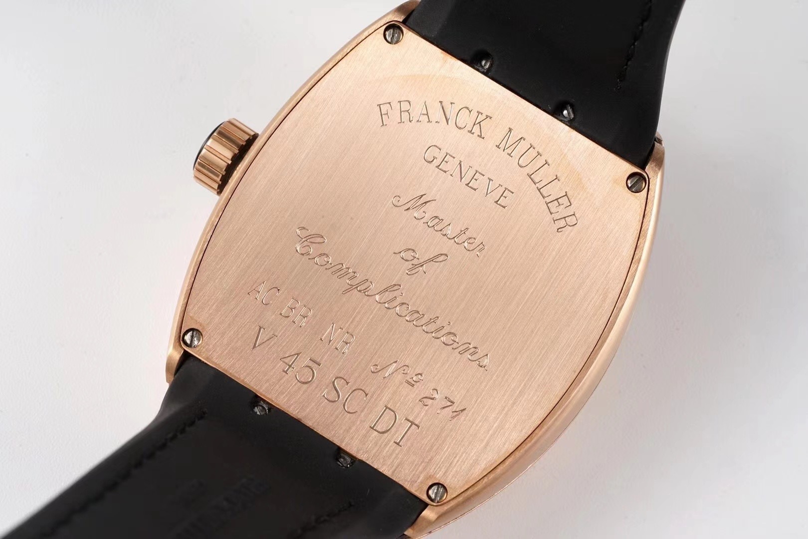 Franck Muller Vanguard 18k Rose Gold 44mm Case Diameter Date Ref. V 45 SC DT