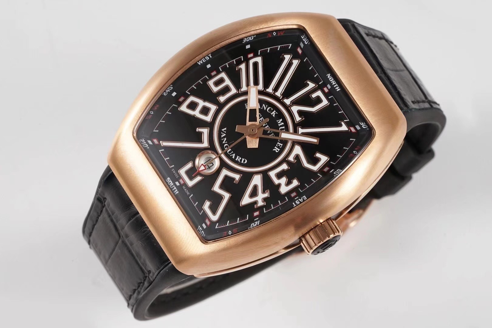 Franck Muller Vanguard 18k Rose Gold 44mm Case Diameter Date Ref. V 45 SC DT