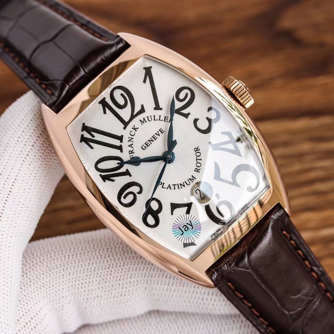 Franck Muller Franck Muller Cintree Curvex Brown Band Timepiece