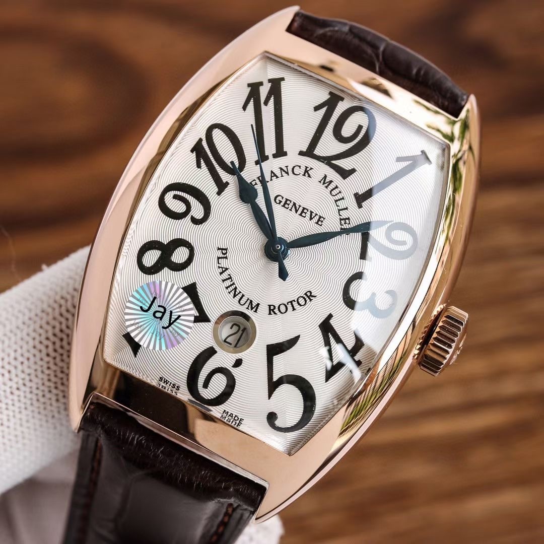 Franck Muller Franck Muller Cintree Curvex Brown Band Timepiece