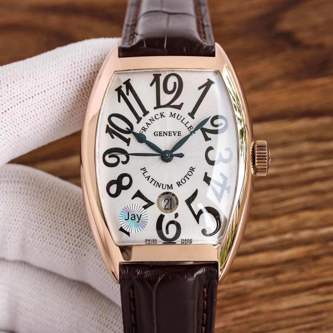 Franck Muller Franck Muller Cintree Curvex Brown Band Timepiece