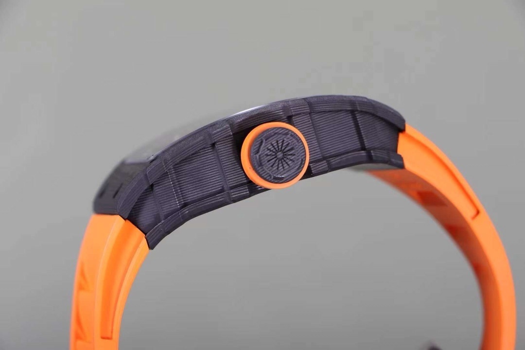 RM 035-01 Rafael Nadal NTPT Carbon on Orange Rubber Strap