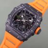 RM 035-01 Rafael Nadal NTPT Carbon on Orange Rubber Strap