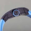Richard Mille RM 35-02 Swiss NTPT Carbon Fiber Case, Blue Rubber Strap Watch