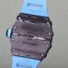 Richard Mille RM 35-02 Swiss NTPT Carbon Fiber Case, Blue Rubber Strap Watch