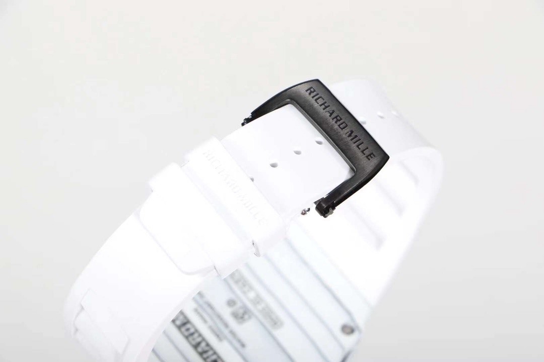 Richard Mille watch  RM 027-02 white strap Tourbillon