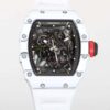 Richard Mille watch  RM 027-02 white strap Tourbillon