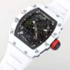 Richard Mille watch  RM 027-02 white strap Tourbillon