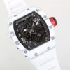 Richard Mille watch  RM 027-02 white strap Tourbillon