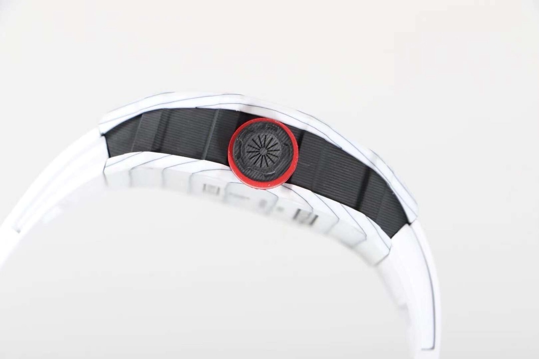 Richard Mille watch  RM 027-02 white strap Tourbillon