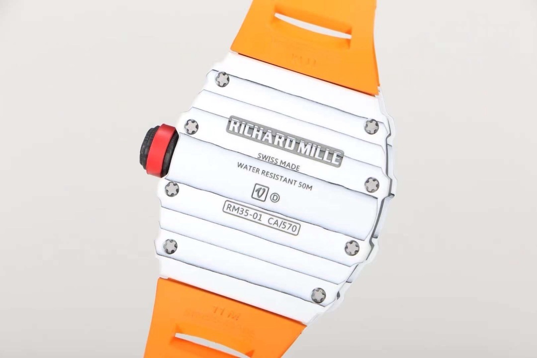 RM 027-02 Tourbillon Rafael Nadal White NTPT on Orange