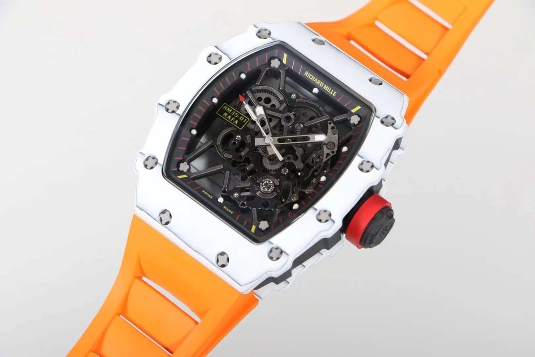RM 027-02 Tourbillon Rafael Nadal White NTPT on Orange