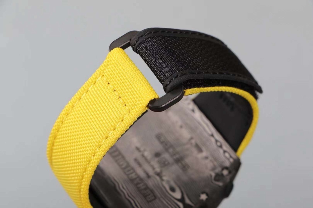 Richard Mille RM 35-02 Watch For Men – Skeleton Dial, Yellow Rubber Strap, Luxury Sport Design