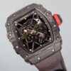 Top-grade watches 02229 Richard Mille RM 35-01 Rafael Nadal Replica Swiss Watch – Skeleton Dial, NTPT Carbon Case, Black Rubber Strap