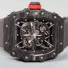 Top-grade watches 02229 Richard Mille RM 35-01 Rafael Nadal Replica Swiss Watch – Skeleton Dial, NTPT Carbon Case, Black Rubber Strap