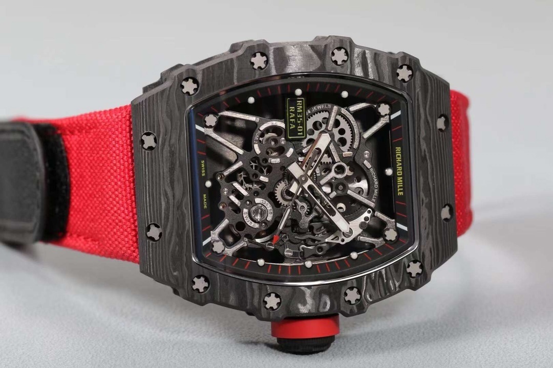 RICHARD MILLE RM35-01 REPLICA WATCHES FABRIC STRAP V2 BBR FACTORY 44MM
