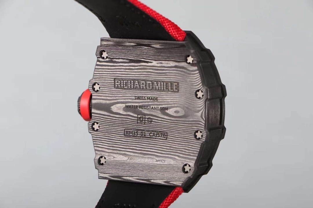 RICHARD MILLE RM35-01 REPLICA WATCHES FABRIC STRAP V2 BBR FACTORY 44MM