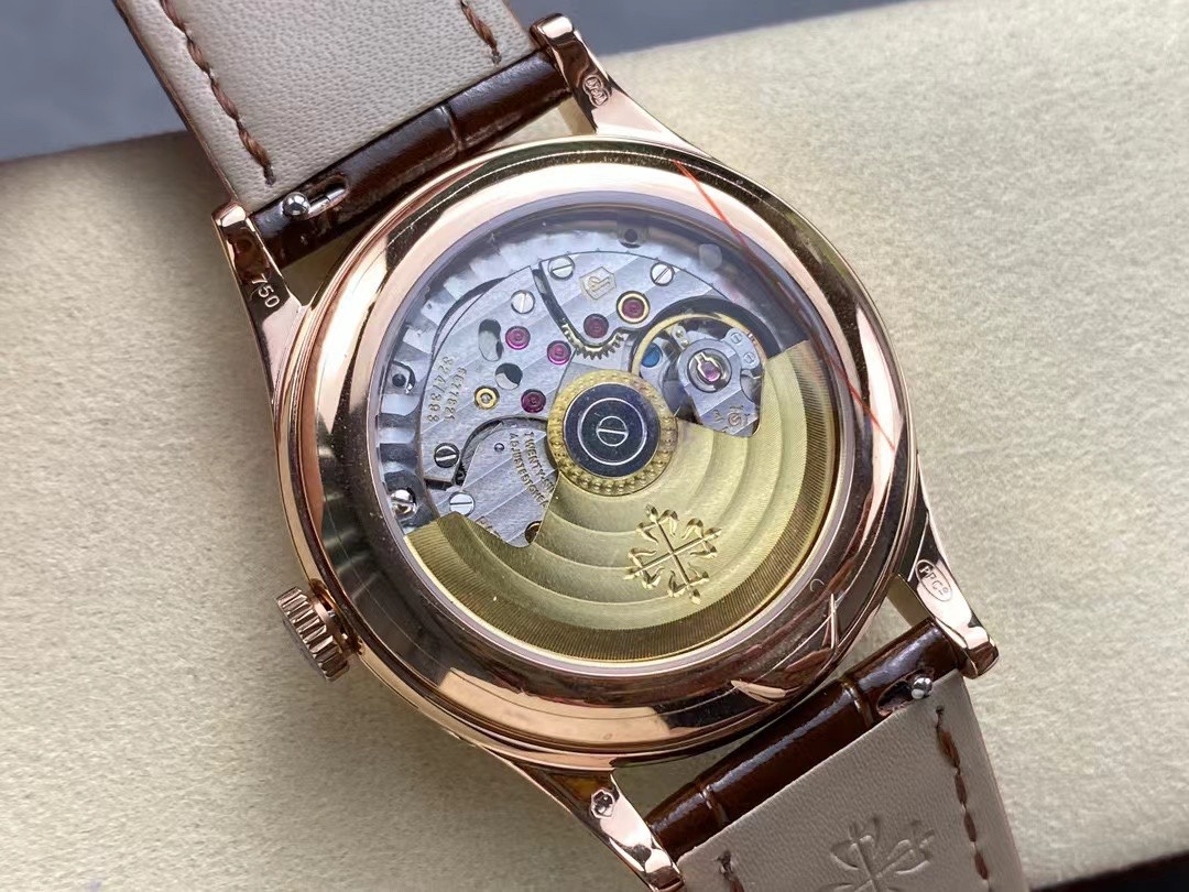 Patek Philippe Patek Philippe Complications (Reference 5396R-001). A rose gold automatic wristwatch with date, day, month, moonphase, and annual calendar.