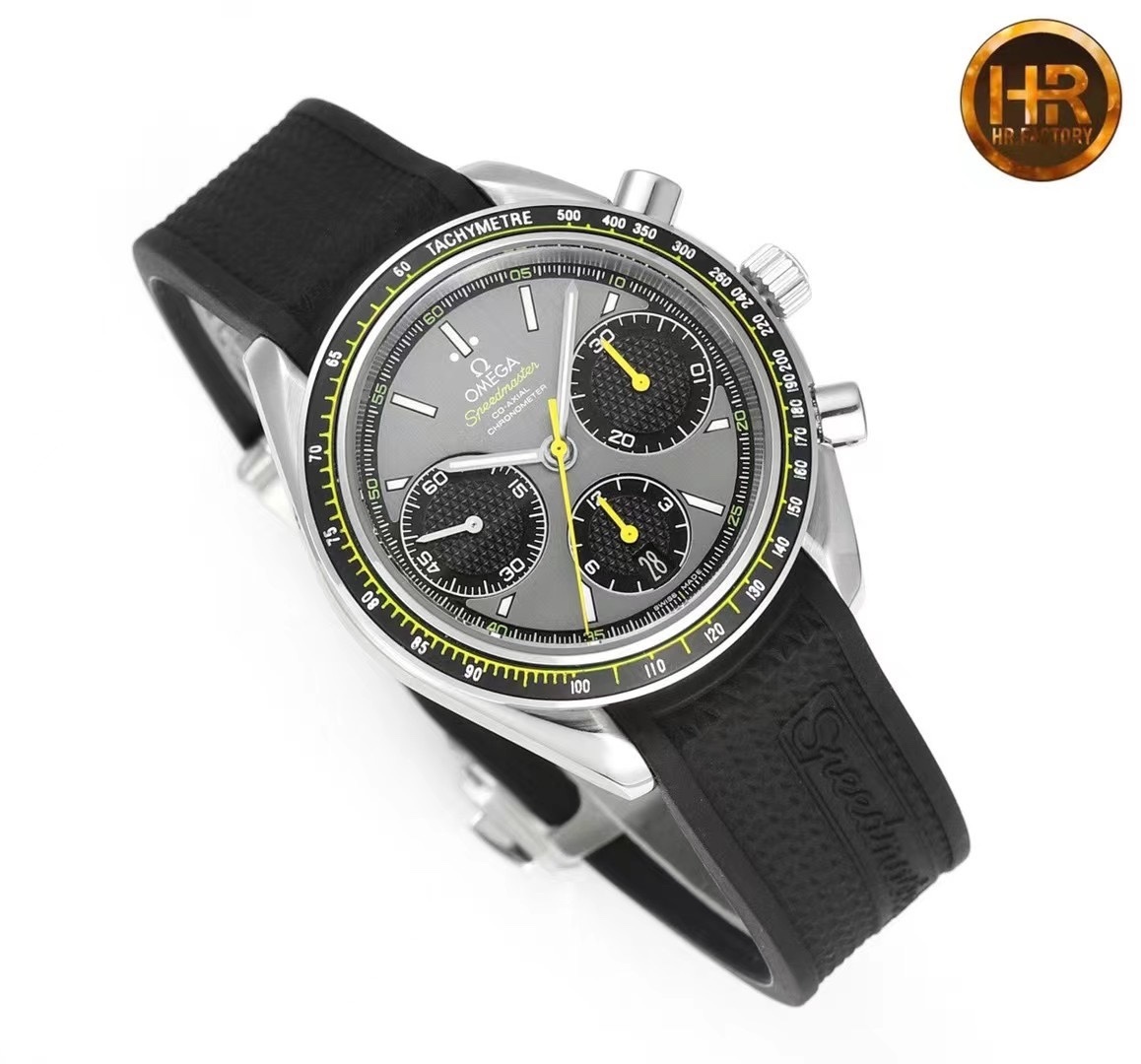 Omega 326.32.40.50.06.001 Speedmaster Racing Co-Axial Chronograph 40mm Grey Index Stainless Steel Rubber