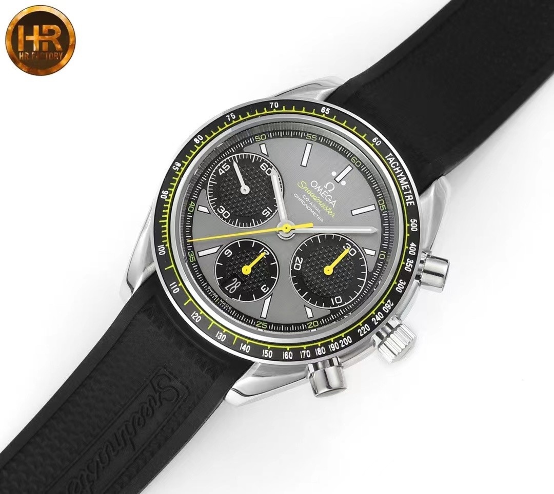 Omega 326.32.40.50.06.001 Speedmaster Racing Co-Axial Chronograph 40mm Grey Index Stainless Steel Rubber