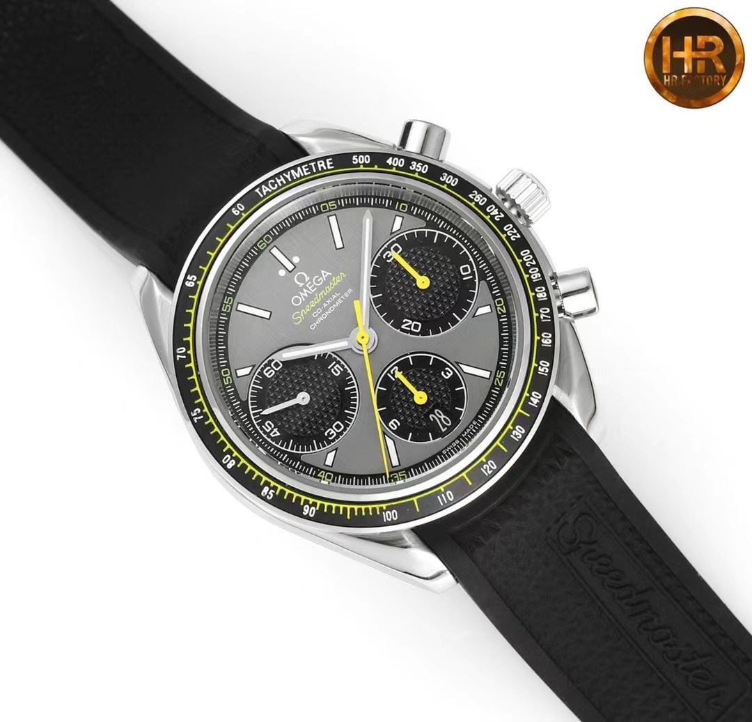 Omega 326.32.40.50.06.001 Speedmaster Racing Co-Axial Chronograph 40mm Grey Index Stainless Steel Rubber