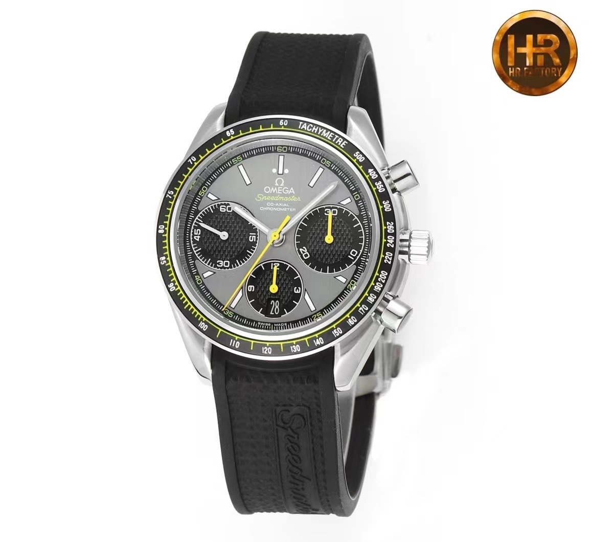 Omega 326.32.40.50.06.001 Speedmaster Racing Co-Axial Chronograph 40mm Grey Index Stainless Steel Rubber