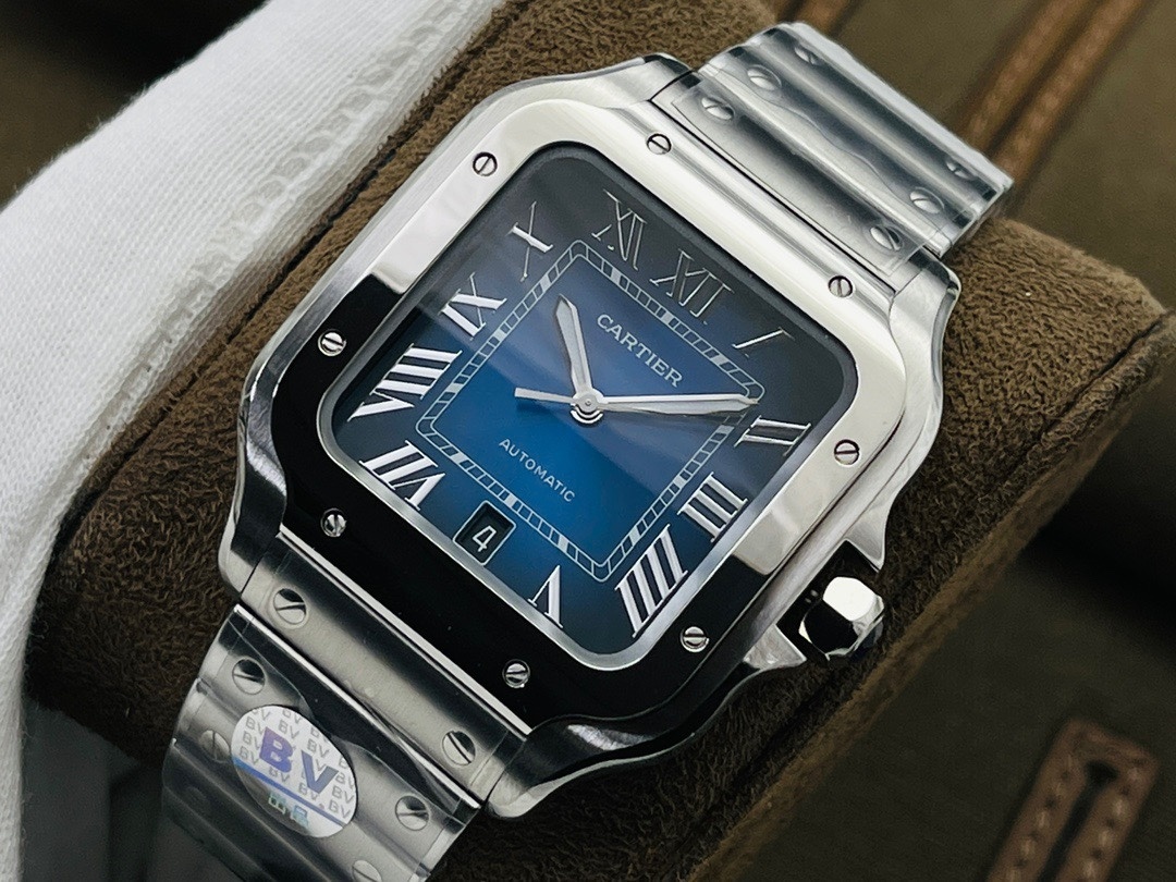 Sale Cartier De Santos Cartier Steel & Blue Dial 39.8mm Watch, WSSA0030 Sale Cartier De Santos Cartier Steel & Blue Dial 39.8mm Watch, WSSA0030