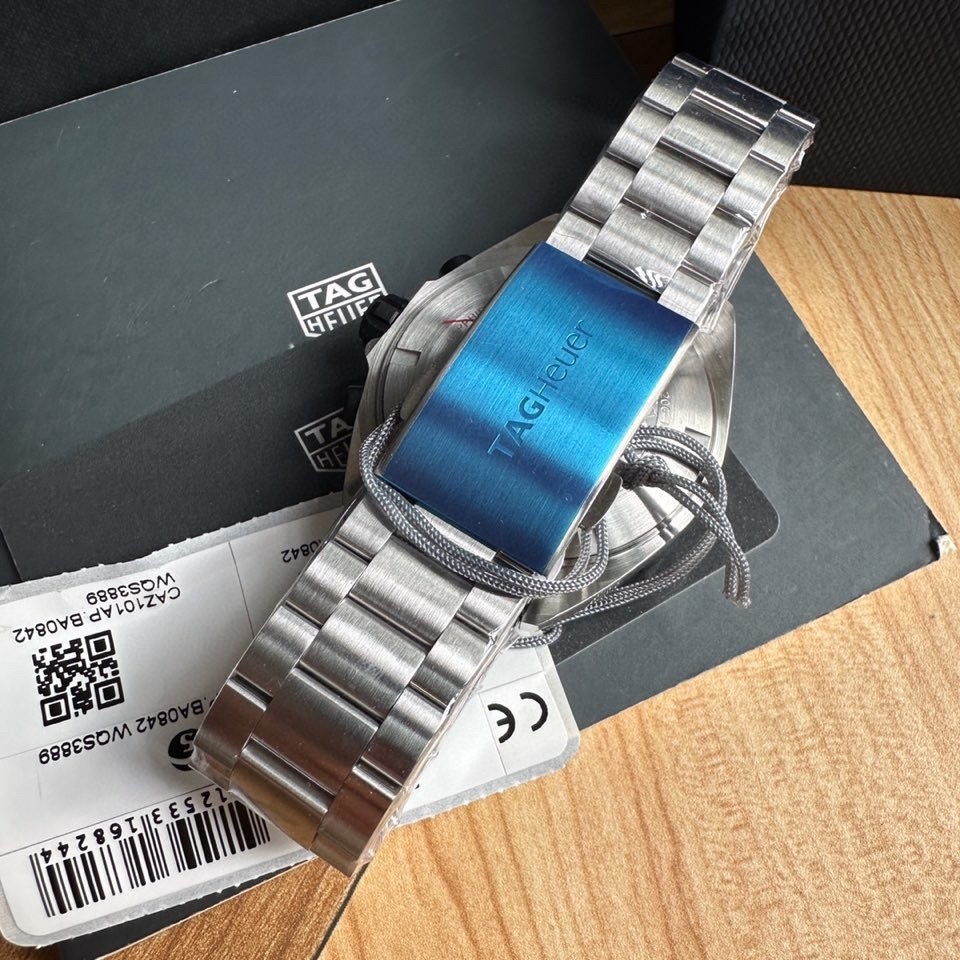 Top-grade watches 02649 TAG Heuer Formula 1 Chronograph Green dial 43mm CAZ101AP.