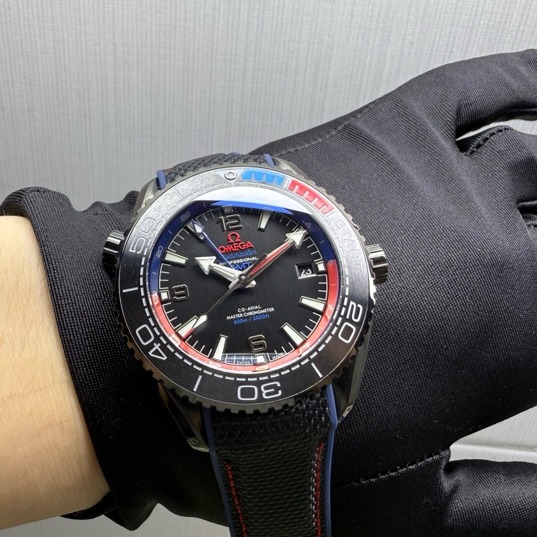 Omega  Seamaster Planet Ocean 600M 45.5mm Co-Axial Master Chronometer ETNZ Deep Black Men's Watch 215.92.46.22.01.004