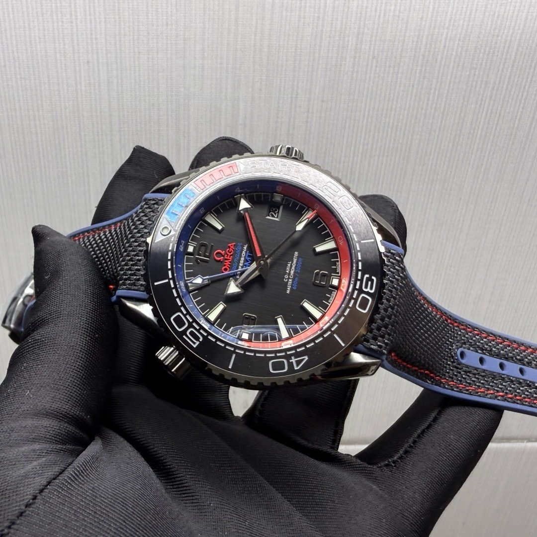 Omega  Seamaster Planet Ocean 600M 45.5mm Co-Axial Master Chronometer ETNZ Deep Black Men's Watch 215.92.46.22.01.004