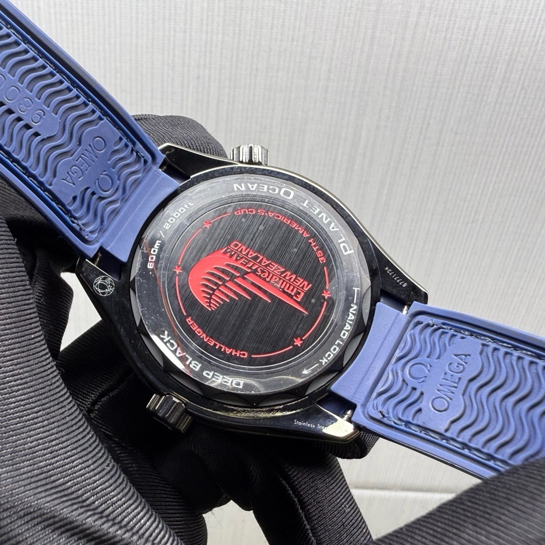 Omega  Seamaster Planet Ocean 600M 45.5mm Co-Axial Master Chronometer ETNZ Deep Black Men's Watch 215.92.46.22.01.004