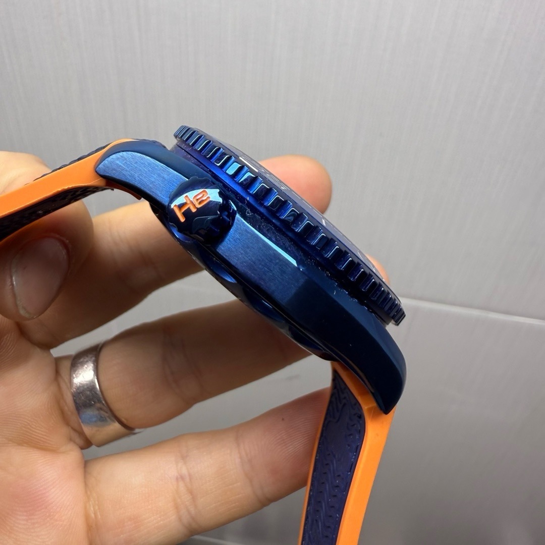 Omega 215.92.46.22.03.001 Planet Ocean 600m Co-Axial Master Chronometer GMT Watch BIG BLUE