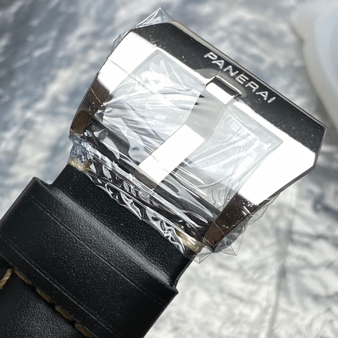 Panerai Luminor 44mm Watch – PAM01084 – Black Index Dial, Black Calfskin Leather Strap