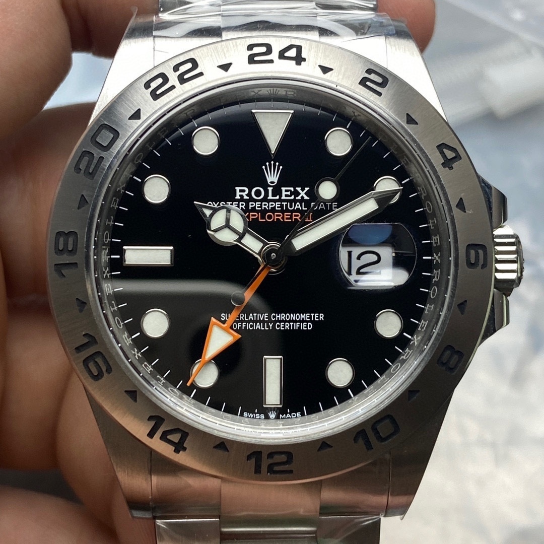 Top-grade watches 03069 Rolex Explorer II Automatic Chronometer Black Dial Men’s Watch 226570BKSO