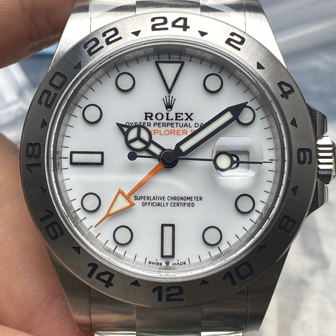 Top-grade watches 03089 Rolex Explorer II watch Oystersteel - m226570-0001