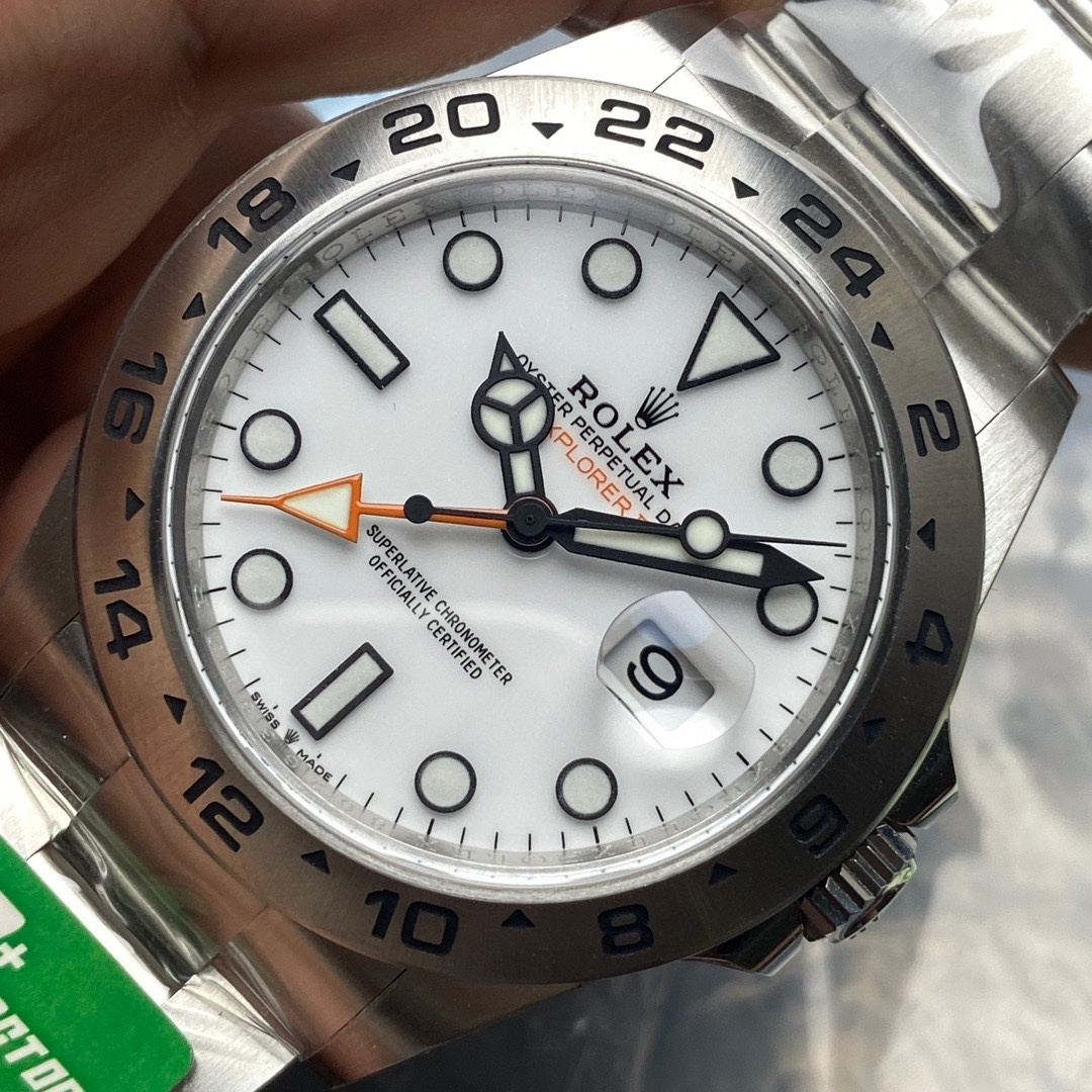 Top-grade watches 03089 Rolex Explorer II watch Oystersteel - m226570-0001