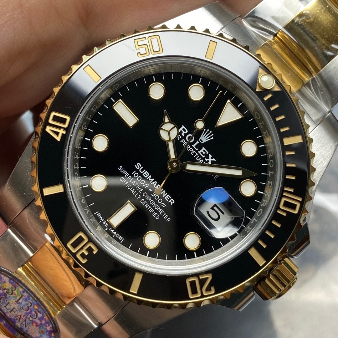 Top-grade watches 03109 Rolex Stainless Steel and 18k Yellow Gold Submariner Date