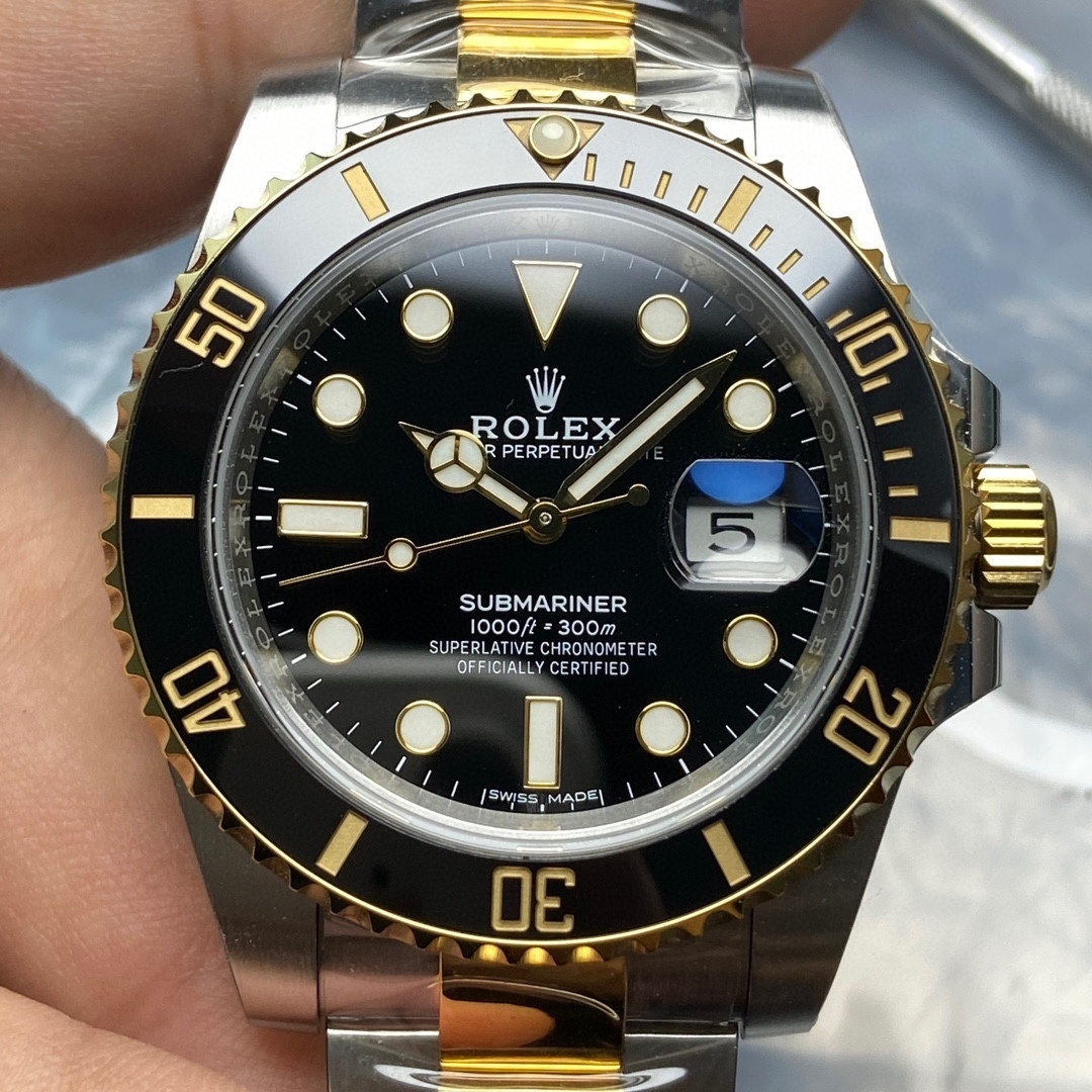 Top-grade watches 03109 Rolex Stainless Steel and 18k Yellow Gold Submariner Date