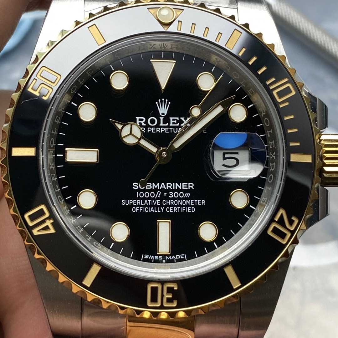 Top-grade watches 03109 Rolex Stainless Steel and 18k Yellow Gold Submariner Date