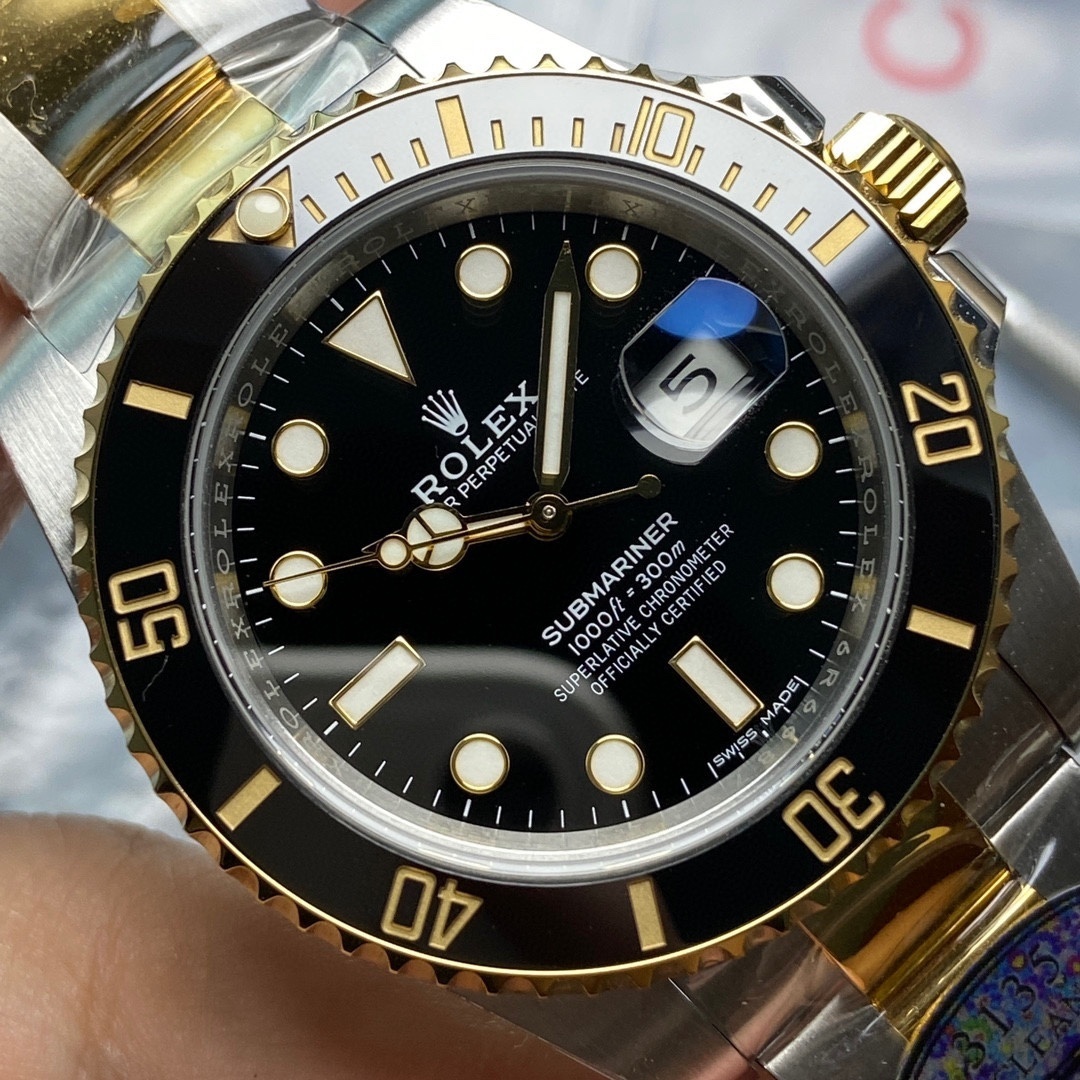 Top-grade watches 03109 Rolex Stainless Steel and 18k Yellow Gold Submariner Date